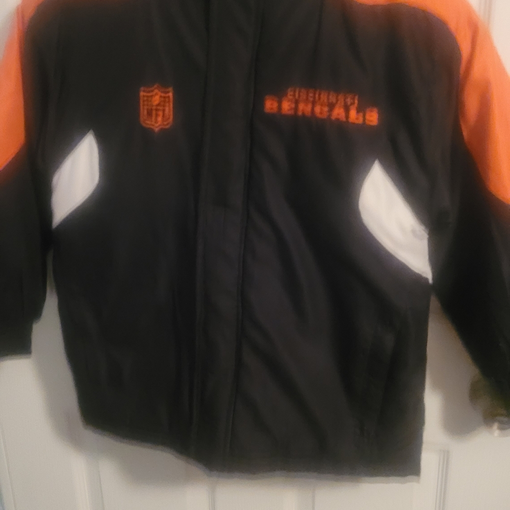 Kids Cincinnati Bengals Jacket - Black and Orange